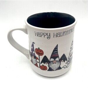 Cobwebs & Caldrons Happy Haunting Halloween 16 oz. Gnomes In Costumes Heavy Mug